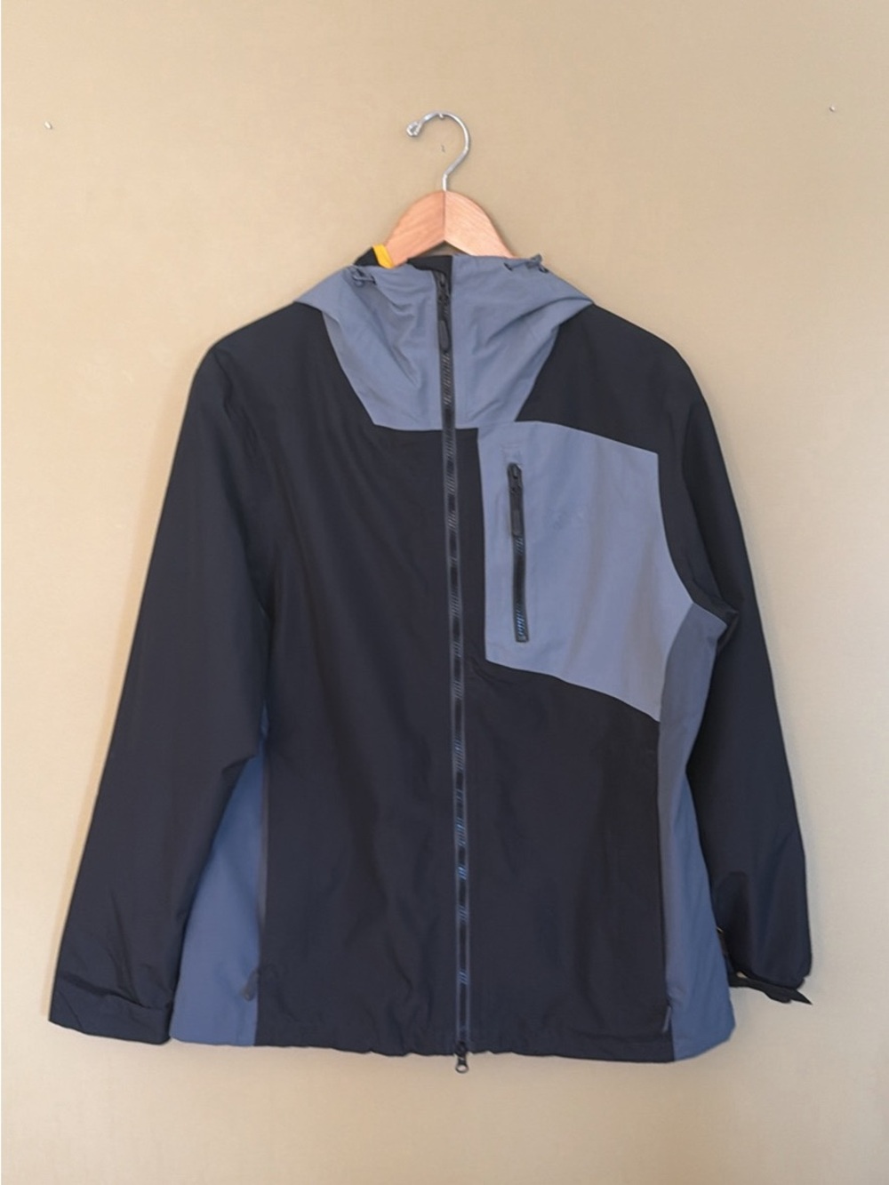 Jack Wolfskin Hardshell Hooded Jacket Black Grey Men's M